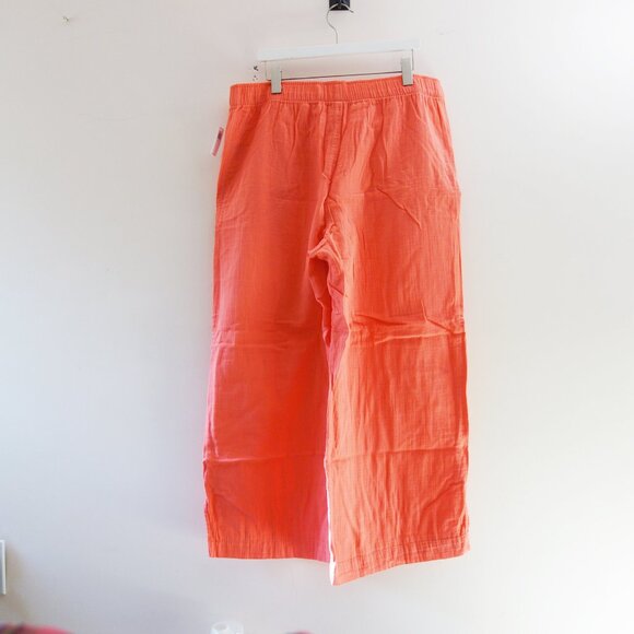 Old Navy High-Waisted Crinkle Gauze Super Wide-Leg Pants in Coral (XL) NWT! - Picture 6 of 12